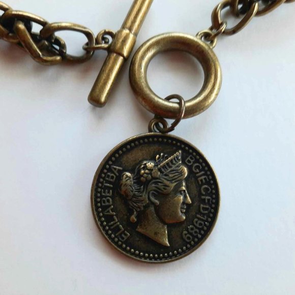 "Greek coin" Necklace - Picture 1 of 3